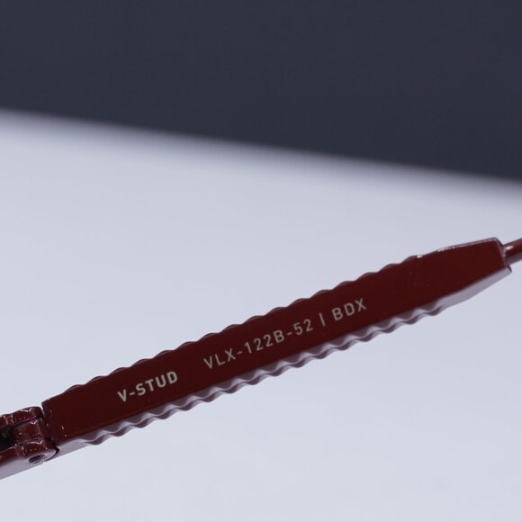 Valentino V-STUD VLX-122B Geometric Eyeglasses - Bordeaux 52mm - Picture 8 of 10